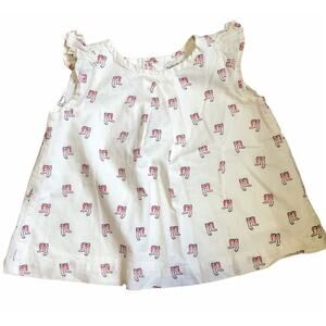 Gap Red White Blue Boots Paddington Bear Shirt size 12-18m
